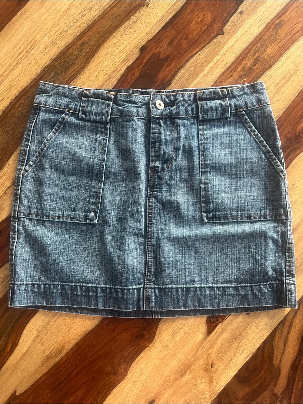 Vintage Jacob Connexion Cargo Utility Denim Mini Skirt